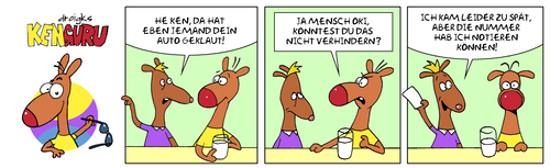 Cartoon: KenGuru Autoklau (medium) by droigks tagged clever,freundschaftsdienst,hilfreich,blitzgescheit,verbrechen,nummernschild,känguru,geistesgegenwart,droigks,autoklau,diebstahl,auto,auto,diebstahl,autoklau,droigks,känguru,nummernschild,verbrechen,blitzgescheit,hilfreich,freundschaftsdienst,clever