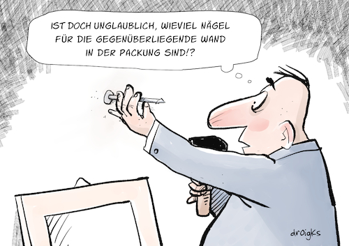 Cartoon: Nagel (medium) by droigks tagged wandnagel,hammer,kopf,stift,drahtstift,befestigung,aufhängen,werkzeug,bilderhaken,handwerk,heimwerken,holz,dübel,leiste,einschlagen,metall,spitze,fixieren,droigks,montage,wandnagel,hammer,kopf,stift,drahtstift,befestigung,aufhängen,werkzeug,bilderhaken,handwerk,heimwerken,holz,dübel,leiste,einschlagen,metall,spitze,fixieren,droigks,montage