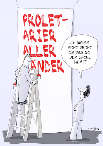 Cartoon: Proletarier (medium) by droigks tagged silnemtrennung,arisch,arier,proletarier,proletariat,arbeiterklasse,besitz,produktionsmittel,indoiranischer,sprachen,altertum,sanskrit,droigks,völker,indien,iran,sprachwissenschaft,ideologie,rassenideologie,silnemtrennung,arisch,arier,proletarier,proletariat,arbeiterklasse,besitz,produktionsmittel,indoiranischer,sprachen,altertum,sanskrit,droigks,völker,indien,iran,sprachwissenschaft,ideologie,rassenideologie