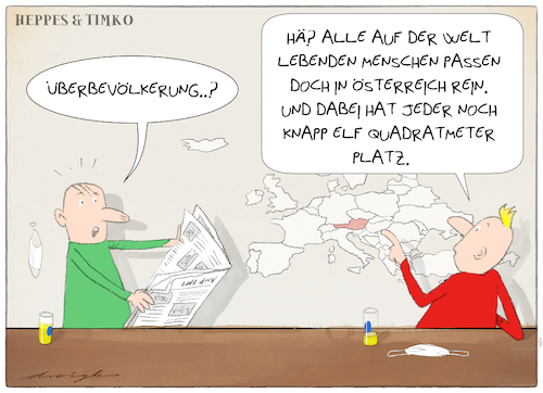 Cartoon: Überbevölkerung... Pah! (medium) by droigks tagged cartoon,droigks,stammtisch,heppes,timko,disput,meinung,klatsch,tratsch,halbwissen,philosophie,diskussion,behauptung,hypothese,antithese,synthese,geschwurbel,geschwätz,österreich,platzmangel,volk,maul,überfüllung,metropole,landflucht,weltbevölkerung,cartoon,droigks,stammtisch,heppes,timko,disput,meinung,klatsch,tratsch,halbwissen,philosophie,diskussion,behauptung,hypothese,antithese,synthese,geschwurbel,geschwätz,österreich,platzmangel,volk,maul,überfüllung,metropole,landflucht,weltbevölkerung