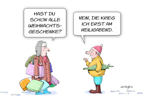 Cartoon: Weihnachtsgeschenke (medium) by droigks tagged cartoon,comic,droigks,weihnachten,weihnachtsgeschenke,konsum,panik,beschaffung,einkauf,besorgung,weihnachtsbaum,beschenken,geschenk,weihnachtsgeschenk,nachfrage,heilig,abend,christmas,gift,bescherung,feiertag,christlich,jesus,geburt,cartoon,comic,droigks,weihnachten,weihnachtsgeschenke,konsum,panik,beschaffung,einkauf,besorgung,weihnachtsbaum,beschenken,geschenk,weihnachtsgeschenk,nachfrage,heilig,abend,christmas,gift,bescherung,feiertag,christlich,jesus,geburt