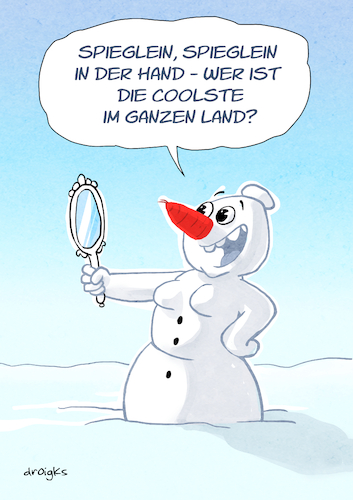 Cartoon: wer ist die Coolste im Land (medium) by droigks tagged schneemann,schneefrau,eis,winter,jahreszeit,kälte,schnee,droigks,spiegel,cool,kalt,eisig,gefroren,märchen,schneemann,schneefrau,eis,winter,jahreszeit,kälte,schnee,droigks,spiegel,cool,kalt,eisig,gefroren,märchen