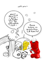 Cartoon: soft pears Nr.2 (small) by droigks tagged soft pears unfall promille kamille alkohol steuer trinken blau polizist pozilist weich gummibärchen rot gelb droigk droigks