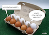 Cartoon: Eierlegen (small) by droigks tagged ei,eier,eierlegen,stuhlgang,einfärben,farbe,darmreinigung,darmentleerung,droigks,braun,weiss,eierpackung,hühnerei