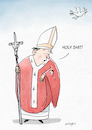Cartoon: Holy Shit (small) by droigks tagged heilige,scheisse,heiligsprechung,papst,pope,heiliger,vater,pontifex,maximus,droigks,kirche,vogelschiss,missgeschick,glück,aberglauben,aufwertung
