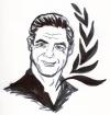 Cartoon: George Clooney (small) by martista tagged george clooney actor famous onu prensa
