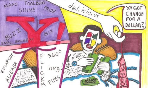 Cartoon: If They Bought It (medium) by Tzod Earf tagged describbles,sharpies,microsoft,yahoo,cartoon