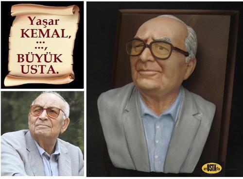 Cartoon: Yasar KEMAL (medium) by mussaygin tagged yasar,kemal,ustamustafa,polimer,kil,süper,sculpey