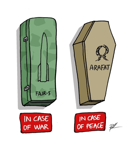 Cartoon: Open it! (medium) by Ballner tagged arafat