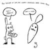 Cartoon: karottenhochzeit (small) by XombieLarry tagged hare carrot wedding