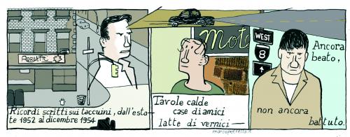 Cartoon: kerouac (medium) by marco petrella tagged beat