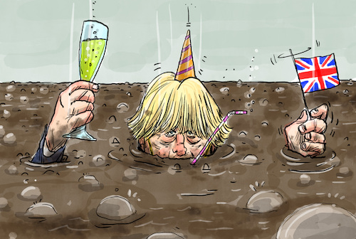 Cartoon: D-Day für Johnson (medium) by leopold maurer tagged day,boris,johnson,großbritannien,sumpf,morast,partygate,party,lügen,misstrauensantrag,tories,rücktritt,kippe,versinken,leopold,maurer,karikatur,cartoon,day,boris,johnson,großbritannien,sumpf,morast,partygate,party,lügen,misstrauensantrag,tories,rücktritt,kippe,versinken,leopold,maurer,karikatur,cartoon