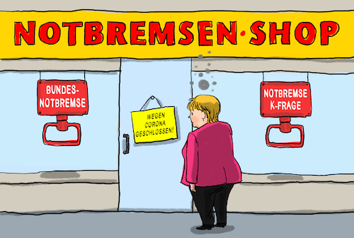 Cartoon: Notbremsen (medium) by leopold maurer tagged notbremse,lockdown,corona,covid,pandemie,bundesnotbremse,frage,merkel,bund,länder,maßnahmen,leopold,maurer,cartoon,comic,illustration,karikatur,notbremse,lockdown,corona,covid,pandemie,bundesnotbremse,frage,merkel,bund,länder,maßnahmen,leopold,maurer,cartoon,comic,illustration,karikatur