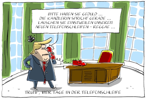 trump in der schleife