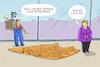 Cartoon: Abschied von Merkel (small) by leopold maurer tagged merkel,abschied,bundeskanzlerin,pension,amt,projekte,digitalisierung,klimaschutz,versäumnisse