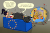 Cartoon: EU sieht zu (small) by leopold maurer tagged eu,nebenrolle,krisen,welt,politik,usa,israel,iran,russland,ukraine,krieg,zuseher,zuschauerränge,europa,stier,tv,traumschiff,leopold,maurer,cartoon,karikatur