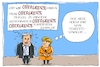 Cartoon: merkel und seehofer (small) by leopold maurer tagged merkel,seehofer,kanzlerkanditatur,obergrenze,tourette,deutschland