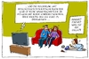 Cartoon: prämie für kinderlose (small) by leopold maurer tagged kinderlos,clubofrome,studie,zukunft,prämie,kind,eltern,fernseher,wütend
