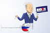 Cartoon: russische kampagne gegen biden (small) by leopold maurer tagged russland,wahl,usa,kampagne,verleumdung,biden