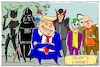 Cartoon: trumps cabinet (small) by leopold maurer tagged trump donald usa präsident kabinett bösewichte regierung schurken
