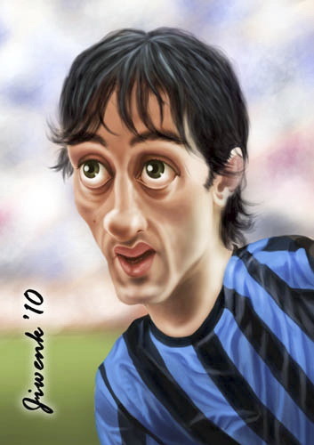 Cartoon: Diego Milito (medium) by Jiwenk tagged diego,milito