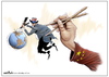 Cartoon: America and China (small) by Amer-Cartoons tagged america and china
