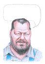 Cartoon: Günter Ludolf (small) by Stefan Kahlhammer tagged guenter ludolf pokerface ludolfs kahlhammer karikatur flankale flankalan caricature