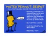 Cartoon: Mister Peanut... despot (small) by ericHews tagged peanut,planter,mister,mascot,logo,company,corporate,satire,literal