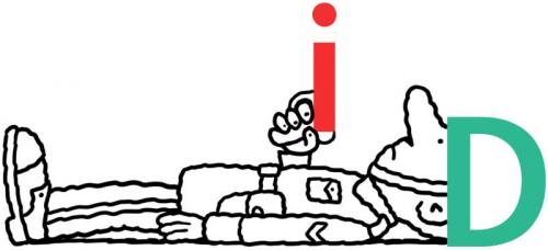 Cartoon: Indolent Dragoon (medium) by Ellis Nadler tagged soldier,helmet,lying,recumbent,gun,tired,lazy,shoot,war,uniform