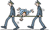 Cartoon: yoga (small) by Ellis Nadler tagged yoga,accident,knot,twisted,stretcher,ambulance,emergency,hospital,sport,uniform