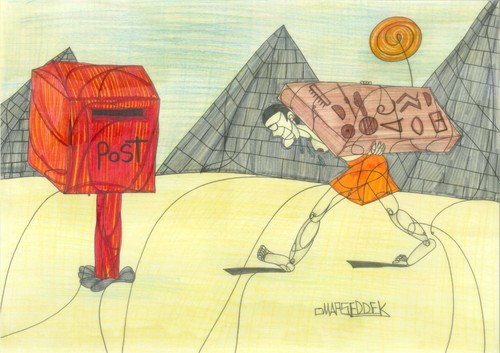Cartoon: Pharaohs (medium) by omar seddek mostafa tagged pharaohs
