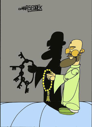 Cartoon: Terrorism (medium) by omar seddek mostafa tagged terrorism