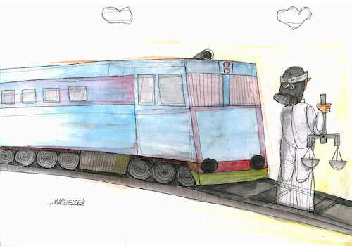Cartoon: Train (medium) by omar seddek mostafa tagged train