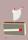 Cartoon: ballet dancer (small) by omar seddek mostafa tagged ballet,dancer