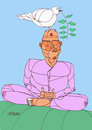 Cartoon: Yoga (small) by omar seddek mostafa tagged yoga