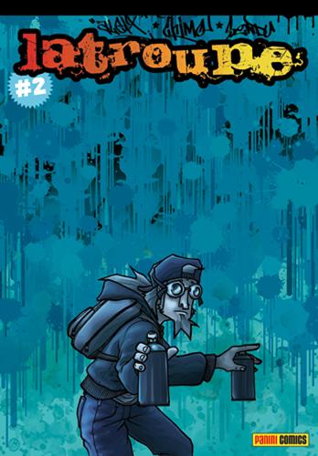 Cartoon: La Troupe2 Cover (medium) by Aleix tagged comic,aleix,graffiti,manga,la,troupe,panini,montana,colors