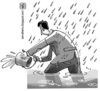 Cartoon: flood (small) by serralheiro tagged flood politicians fraud corruption