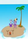 Cartoon: no title (small) by joruju piroshiki tagged desert,island