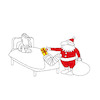 Cartoon: present (small) by joruju piroshiki tagged christmas,present,hospital,patients