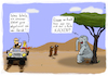 Cartoon: Einsam - am Arsch (small) by Grikewilli tagged safari,elefant,steppe,wüste,erdmännchen,einsam,ruhe,kacken,stuhl,fotos,stille,örtchen,tiere,natur,publikum