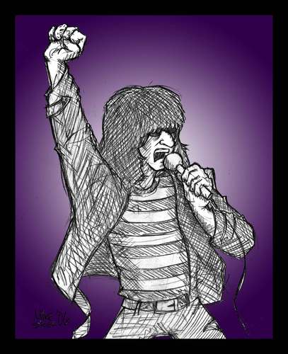 Cartoon: HEY-HO ! LETS GO !! (medium) by Mike Spicer tagged mike,spicer,caricature,cartoon,joey,ramone
