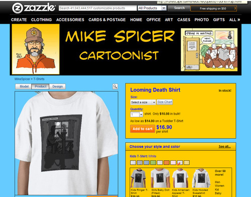 Cartoon: Some of my Zazzle stuff (medium) by Mike Spicer tagged cartoon,cartoons,caricature