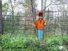Cartoon: My fence (small) by Mike Spicer tagged mikespicer,cartoonist,caricature,fence,photo,humour