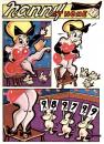 Cartoon: Nanny at Home (small) by Milton tagged mice,woman,legs,mouse,stockings,skirtlift,contest,rating