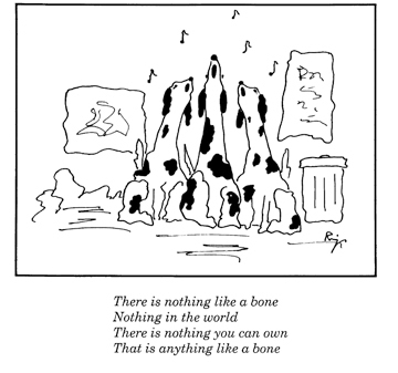 Cartoon: There Is Nothing Like A Bone (medium) by ringer tagged dogs,singing,musicals,bones