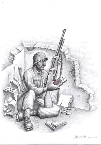 Cartoon: Technology and War (medium) by an yong chen tagged 20109