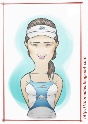 Cartoon: Ana Ivanovic (medium) by Freelah tagged ana,ivanovic