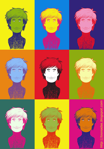 Cartoon: Andy Warhol (medium) by Freelah tagged andy,warhol