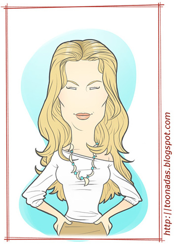 Cartoon: Gisele Bündchen (medium) by Freelah tagged gisele,bündchen,supermodel,fashion