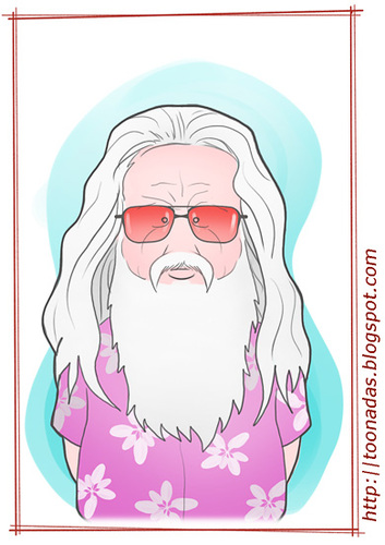 Cartoon: Hermeto Pascoal (medium) by Freelah tagged hermeto,pascoal,brazilian,music